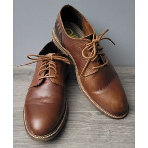 Paruno Leather Upper Lace Up‎ Brown Dress Shoes Mens US 9